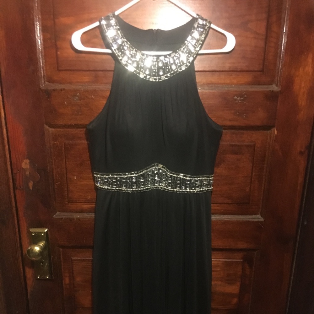 Glory Black Beaded Maxi Dress